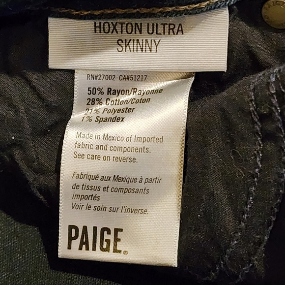 Paige Hoxton Ultra Skinny Jeans Galven Size 25 - Picture 7 of 8